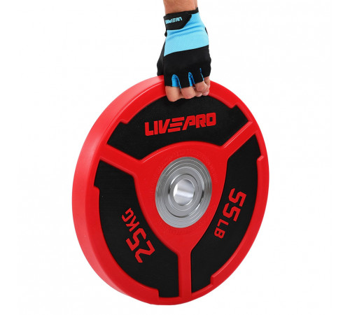 Диски бамперные олимпийские LiveUp LP8027 51 мм 5-10-15-20-25 кг