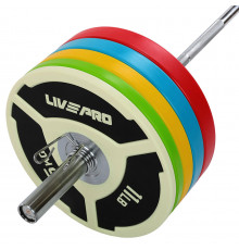 Диски бамперные олимпийские LiveUp LP8027 51 мм 5-10-15-20-25 кг