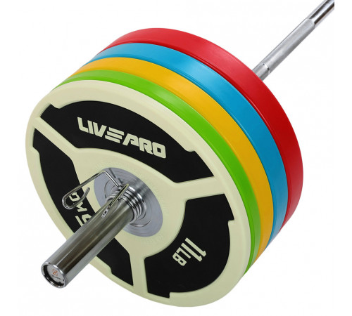 Диски бамперные олимпийские LiveUp LP8027 51 мм 5-10-15-20-25 кг