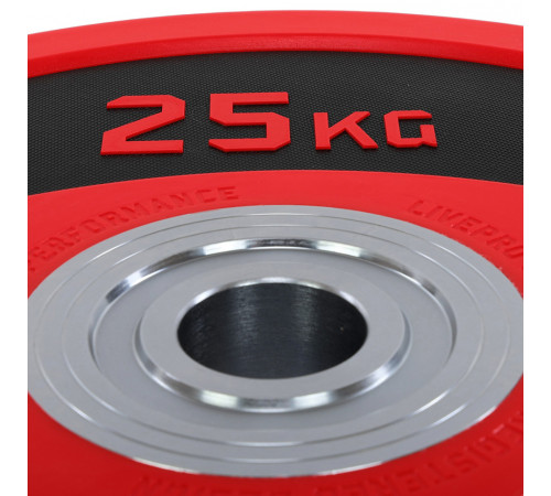 Диски бамперные олимпийские LiveUp LP8027 51 мм 5-10-15-20-25 кг