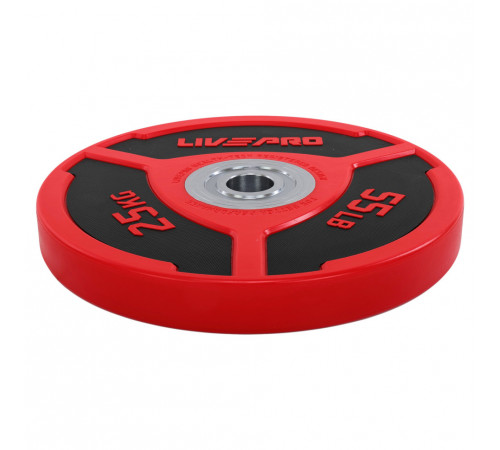 Диски бамперные олимпийские LiveUp LP8027 51 мм 5-10-15-20-25 кг