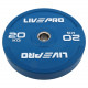Диски бамперные олимпийские LiveUp LP8332 51 мм 5-10-15-20-25 кг