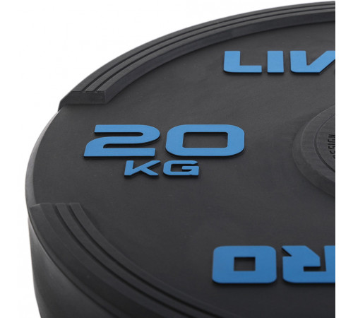 Диски бамперные олимпийские LiveUp LP8331 51 мм 5-10-15-20-25 кг