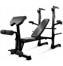 Лава тренувальна для жиму 4FIZJO Ultra з партою Скотта Black (P-5905973404228)