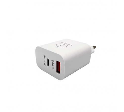 Мережевий зарядний пристрій WUW-C172 20W PD USB-C + USB QC3.0 18W black (c172B)