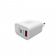Мережевий зарядний пристрій WUW-C172 20W PD USB-C + USB QC3.0 18W black (c172B)