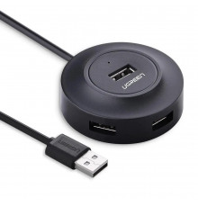 USB-хаб UGREEN USB 2.0 Hub 4 Ports 1m (Black) (UGR-20277)