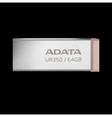 Флеш-накопичувач ADATA USB 3.2 UR 350 64Gb Silver/Beige (UR350-64G-RSR/BG)
