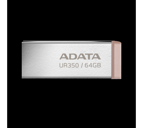 Флеш-накопичувач ADATA USB 3.2 UR 350 64Gb Silver/Beige (UR350-64G-RSR/BG)