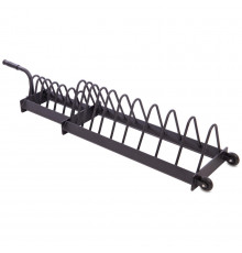Стойка горизонтальная для блинов дисков Zelart TA-0918 (металл, размер 130x32x28см, черный)