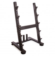 Стойка горизонтальная для грифов и штанг Zelart TA-0921 (металл, размер 82x75x136см, черный)