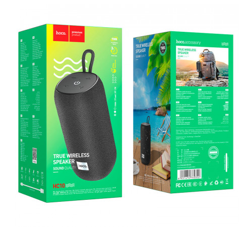 Портативна колонка HOCO HC10 Sonar sports BT speaker, 5W, Black (6931474760302)