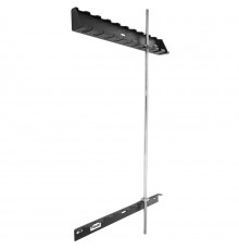 Кронштейн настенный для грифов на 10 штук Zelart TA-2261 (металл, размер 160x9x11cм, черный)