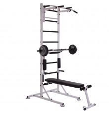 Шведская стенка передвижная со скамьей для пресса Универсал SP-Planeta L-6784 (СТУП) (металл, пластик, 105х232х110 см)уп. в 2 ящ