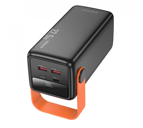 Зовнішній акумулятор BOROFONE BJ66A Magnifico 22.5W+PD20W fully compatible power bank (50000mAh) Black (6941991115158)
