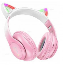 Бездротові накладні навушники HOCO W42 Cat ears BT headphones Cherry Blossom (6931474795847)