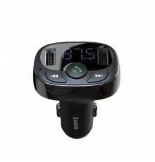 АЗП з FM-модулятором Baseus T Shaped S-09A Car Bluetooth MP3 Player (Standard Edition) Black (CCMT000001)