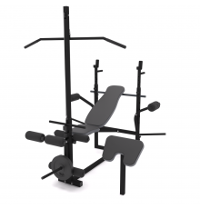 Многофункциональная скамья для жима  0070 + Тяга + Брусья + Приставка скотта