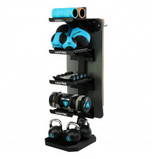 Стеллаж модульный для инвентаря кроссфит STORAGE RACK LiveUp LP8875 размер-55x60x180см черный