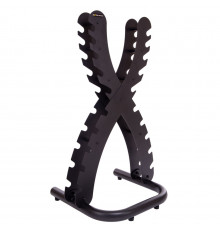 Стойка вертикальная для гантелей на 10 пар Zelart TA-2652 размер-63x58x120см черный