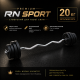 Штанга разборная W-образная Rn-Sport 20 кг с пластиковым покрытием
