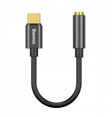 Кабель-перехiдник Baseus Type-C Male to 3.5mm Female Adapter L54 Black (CATL54-01)
