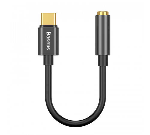 Кабель-перехiдник Baseus Type-C Male to 3.5mm Female Adapter L54 Black (CATL54-01)