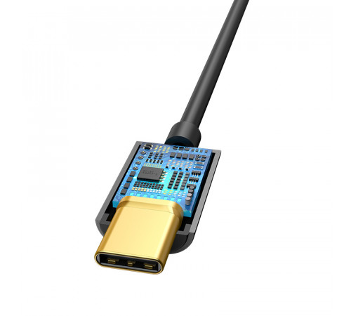 Кабель-перехiдник Baseus Type-C Male to 3.5mm Female Adapter L54 Black (CATL54-01)