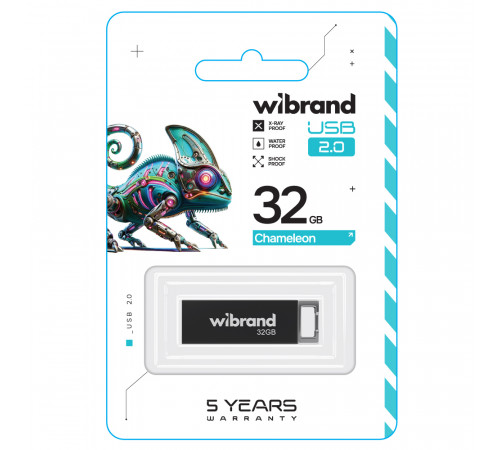 Флеш-накопичувач Wibrand USB 2.0 Chameleon 32Gb Black (WI2.0/CH32U6B)