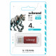 Флеш-накопичувач Wibrand USB 2.0 Cougar 4Gb Red (WI2.0/CU4P1R)