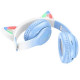 Бездротові накладні навушники HOCO W42 Cat ears BT headphones Crystal Blue (6931474795861)