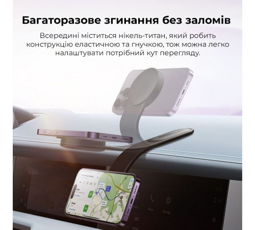 Автотримач для телефона Baseus C02 Magnetic Phone Holder Cluster Black (SUCC000201)