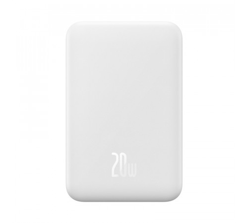 Зовнішній акумулятор Baseus Magnetic Mini Wireless Fast Charge Power Bank 20000mAh 20W White (PPCX150002)