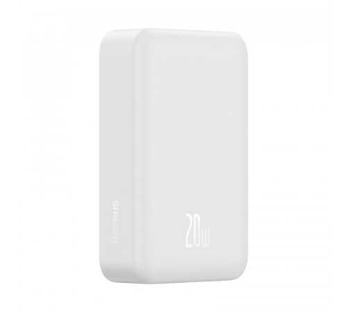 Зовнішній акумулятор Baseus Magnetic Mini Wireless Fast Charge Power Bank 20000mAh 20W White (PPCX150002)