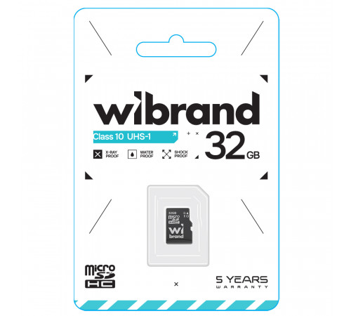 Карта пам'яті microSDHC (UHS-1) Wibrand 32Gb class 10 (WICDHU1/32GB)