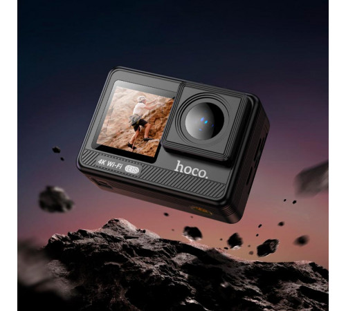 Екшн-камера HOCO DV102 4K anti-shake sports camera Black (6942007633352)