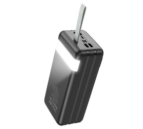 Зовнішній акумулятор HOCO J86B Electric 22.5W fully compatible power bank(60000mAh) Black (6931474771742)