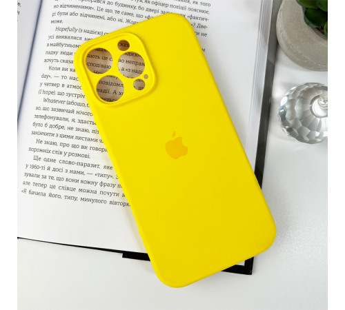 Чохол для смартфона Silicone Full Case AA Camera Protect for Apple iPhone 16 Pro 56,Sunny Yellow (FullAAi16P-56)