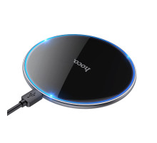 Бездротовий зарядний пристрій HOCO CW6 Pro Easy 15W charging wireless fast charger Black (6931474755032)