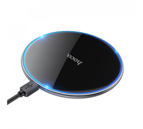 Бездротовий зарядний пристрій HOCO CW6 Pro Easy 15W charging wireless fast charger Black (6931474755032)