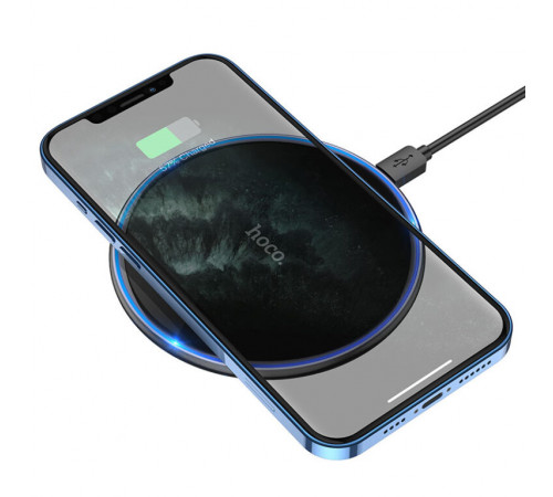 Бездротовий зарядний пристрій HOCO CW6 Pro Easy 15W charging wireless fast charger Black (6931474755032)