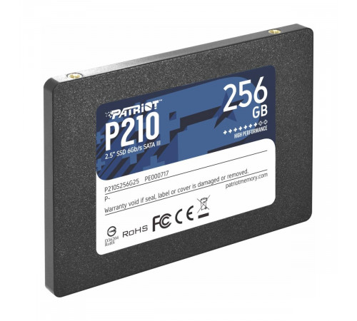 Накопичувач SSD Patriot P210 256GB 2.5" 7mm SATAIII 3D QLC (P210S256G25)