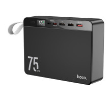 Зовнішній акумулятор HOCO J94 Overlord 22.5W fully compatible power bank(75000mAh) Black (6931474779175)