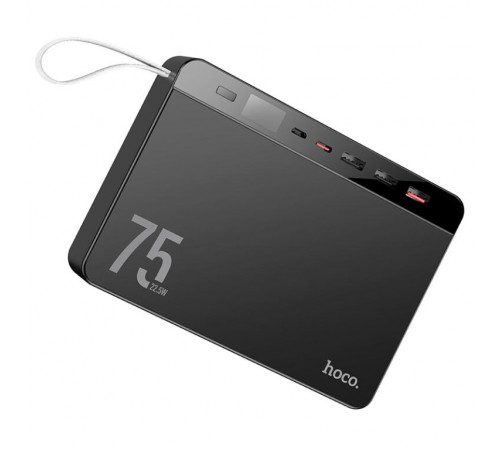 Зовнішній акумулятор HOCO J94 Overlord 22.5W fully compatible power bank(75000mAh) Black (6931474779175)