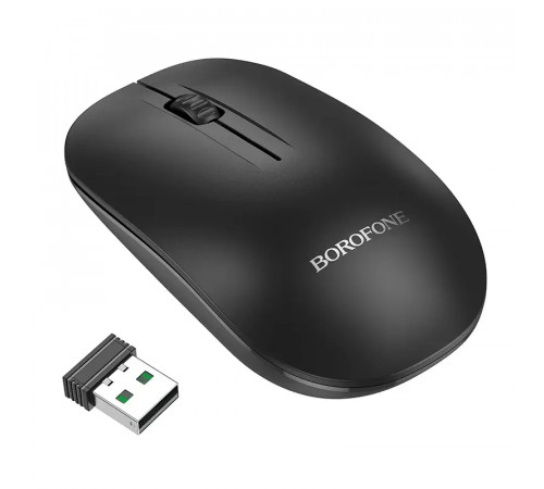 Маніпулятор миша BOROFONE BG14 Planet 2.4G business wireless mouse Black (6941991113376)