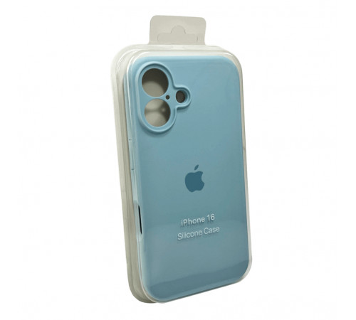 Чохол для смартфона Silicone Full Case AA Camera Protect for Apple iPhone 16 27,Mist Blue (FullAAi16-27)