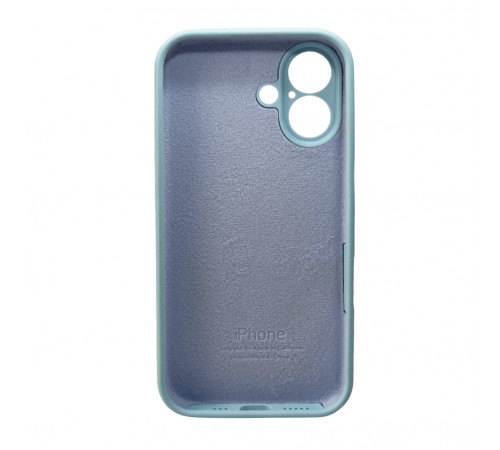 Чохол для смартфона Silicone Full Case AA Camera Protect for Apple iPhone 16 27,Mist Blue (FullAAi16-27)