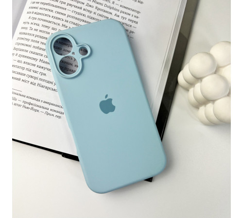 Чохол для смартфона Silicone Full Case AA Camera Protect for Apple iPhone 16 27,Mist Blue (FullAAi16-27)