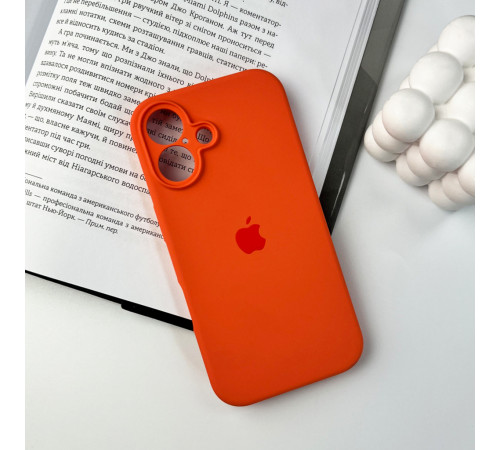 Чохол для смартфона Silicone Full Case AA Camera Protect for Apple iPhone 16 52,Orange (FullAAi16-52)