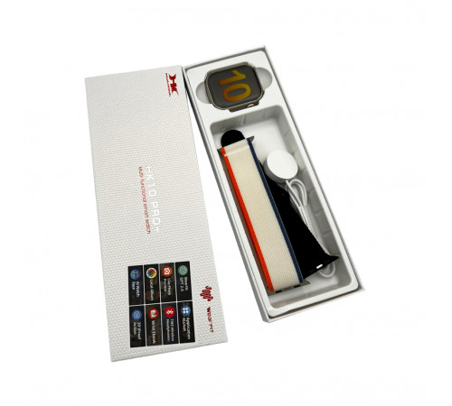 Смарт-годинник HK 10 Pro Plus 46mm. 260 mAh. IP67+Amoled Gold-Black (HK10P+3GB)